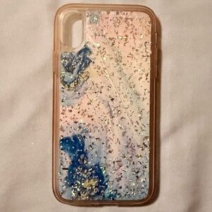Elegant Glitter Phone Case - Blue and Pink